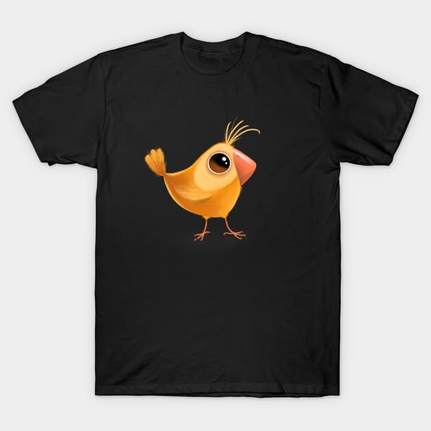 Cute yellow bird T-Shirt by hyperactive